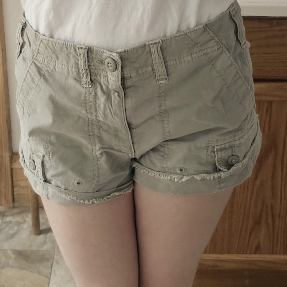 Vintage 90's Green Jean Shorts